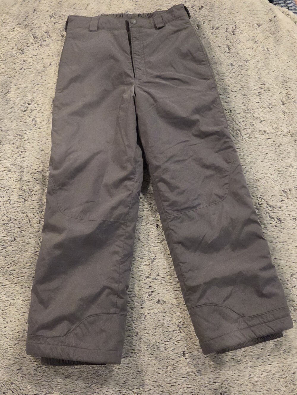 Boys Columbia Gray Insulated Snow Pants 10/12